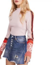 Free People Switch It Up Crochet-Trim Thermal Top  Women - Bloomingdale s at Bloomingdales